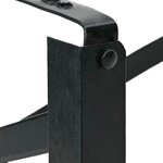vidaXL Pied de Table à Bière 2 Pièces Noir 39 x 3 x 75 cm