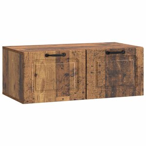 vidaXL Meuble TV mural Bois ancien 78 5 x 41 x 30 cm Bois d'ingénierie