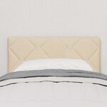 Tête de lit LED vidaXL Design Blocs de Diamant Crème 80 cm Tissu