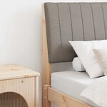 vidaXL Tête de lit capitonnée Taupe 80 cm Pin massif