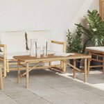 vidaXL Table basse Marron 110 x 50 x 43 cm Bambou