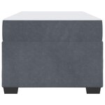 vidaXL Cadre de lit avec matelas Gris foncé 80 x 200 cm tissu