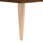 vidaXL Table basse Chêne marron 50x50x40 cm Bois d'ingénierie