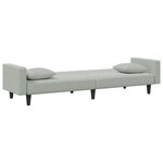 vidaXL Ensemble de canapés 2 Pièces avec coussins gris clair velours
