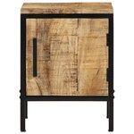 vidaXL Table de chevet 30 x 30 x 40 cm en bois de mangue brut