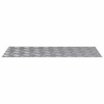 vidaXL Plaques à damier 2 Pièces Argent 90 x 40 cm Aluminium