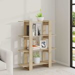 vidaXL Bibliothèque/Séparateur de pièce Chêne Sonoma 100x30x123 5 cm