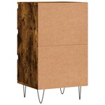 vidaXL Buffet chêne fumé 40x35x70 cm bois d'ingénierie