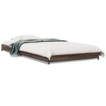 vidaXL Cadre de lit sans matelas chêne marron 90x200 cm