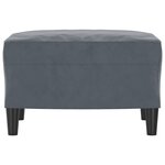 vidaXL Repose-pied Gris foncé 60x50x41 cm Velours