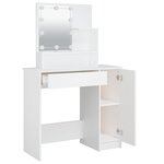 vidaXL Coiffeuse avec LED blanc 86 5x35x136 cm