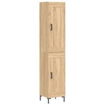 vidaXL Buffet haut Chêne sonoma 34 5x34x180 cm Bois d'ingénierie