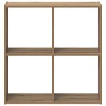 vidaXL Bibliothèque chêne artisanal 68 5x32x68 5 cm bois d'ingénierie