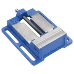 vidaXL Étau pour perceuse à colonne bleu 121 mm fonte