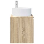 vidaXL Meuble de lavabo mural Chêne Sonoma 49 5 x 44 5 x 65 5 cm