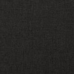 vidaXL Fauteuil inclinable Noir Tissu