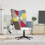 vidaXL Chaise de relaxation Patchwork Tissu