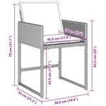 vidaXL Ensemble de salle à manger pour jardin 9 Pièces Gris clair