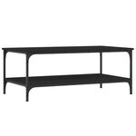 vidaXL Table basse noir 100x55x40 cm bois d'ingénierie