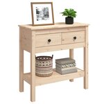 vidaXL Table console 75x35x75 cm Bois massif de pin