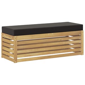 vidaXL Banc de Jardin Bois d'Acacia Massif Blanc