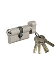SP - Cylindre de serrure à  bouton Tiger 6  40Bx30mm  nickel  anti-arrachement  anti-perçage  5 clés - SP