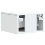vidaXL Cabinet de chevet mural Blanc 49 x 34 5 x 20 cm