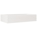 vidaXL Jardinière blanc 110x60x23 cm bois de pin massif