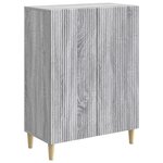 vidaXL Buffet Sonoma gris 66 x 34 5 x 90 cm Bois d'ingénierie