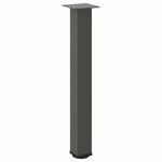 vidaXL Pieds de table console 4 pièces Anthracite 72-74 cm Acier