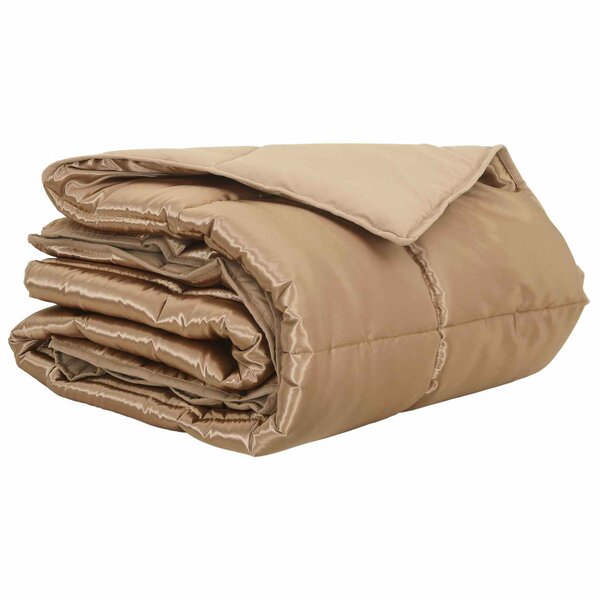 vidaXL Duvet d'été simple 155 x 200 cm 200 gsm Doré