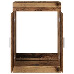 vidaXL Meuble sous lavabo de salle de bain Bois ancien
