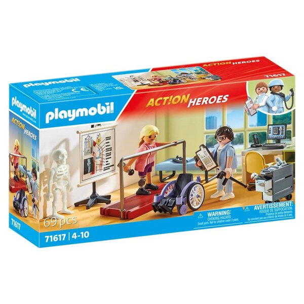 PLAYMOBIL 71617 - Action Heroes Atelier de kinésithérapie