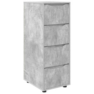 vidaXL Armoire de rangement Gris béton 40 x 48 x 105 cm
