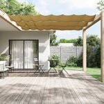 vidaXL Auvent vertical Beige 60x1200 cm Tissu oxford