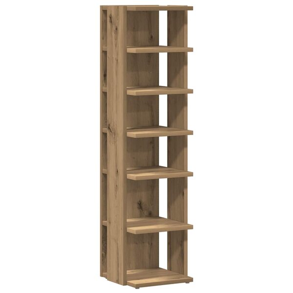 vidaXL Armoire à chaussures chêne artisanal bois d'ingénierie