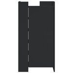 vidaXL Armoire à chaussures noir 52x37 5x100 cm bois d'ingénierie