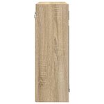 vidaXL Armoire Miroir de Salle de Bain Chêne Sonoma 60 x 20 x 60 cm