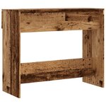 vidaXL Table console vieux bois 90x36x75 cm bois d'ingénierie