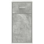 vidaXL Meuble de rangement gris Gris béton