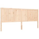 vidaXL Cadre de lit sans matelas 200x200 cm bois massif