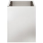 vidaXL Cache-pot de jardin Argent Acier inoxydable