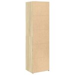 vidaXL Buffet haut chêne sonoma 50x41x185 cm bois d'ingénierie