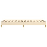 vidaXL Cadre de lit sans matelas crème 90x200 cm tissu