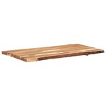 vidaXL Dessus de table Bois d'acacia massif 118x(50-60)x3 8 cm