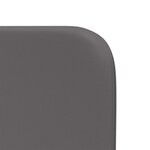 vidaXL Oreilles de tête de lit 2 Pièces Gris 40 x 16 x 5 cm Faux cuir