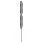 vidaXL Appliqué LED Tête de Lit Gris 80 cm Tissu