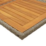 vidaXL Ensemble à manger de jardin 17 Pièces et coussins résine tressée