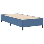 vidaXL Lit à lattes Bleu 100 x 200 cm Tissu en velours côtelé