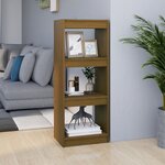 vidaXL Bibliothèque/Séparateur de pièce Marron miel 40x30x103 5 cm Pin